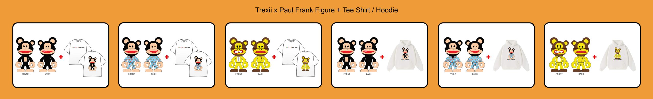 Trexii x Paul Frank Figure + Tee Shirt - Hoodie Bundling (1)